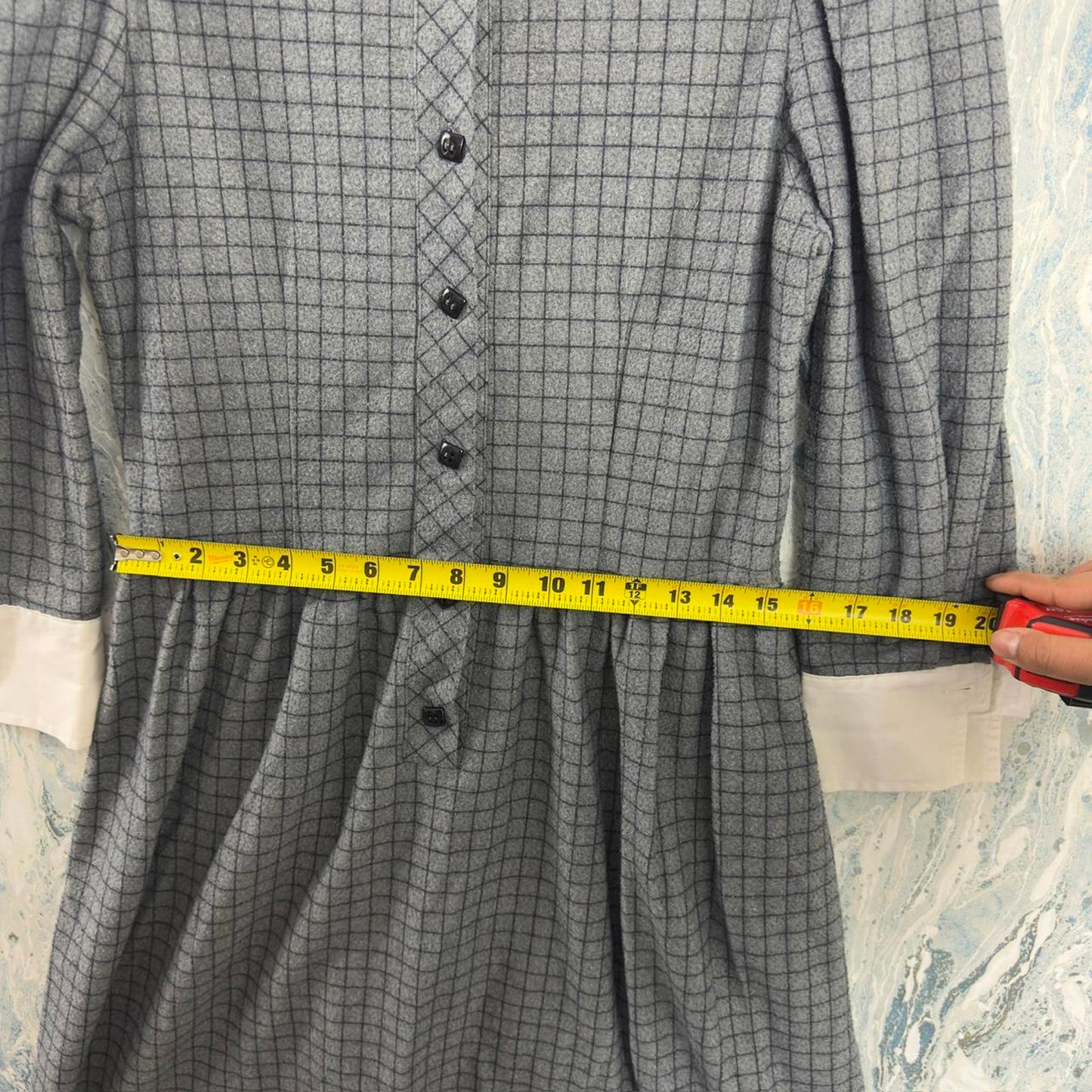 Vintage Preppy Grey Maxidress (M)