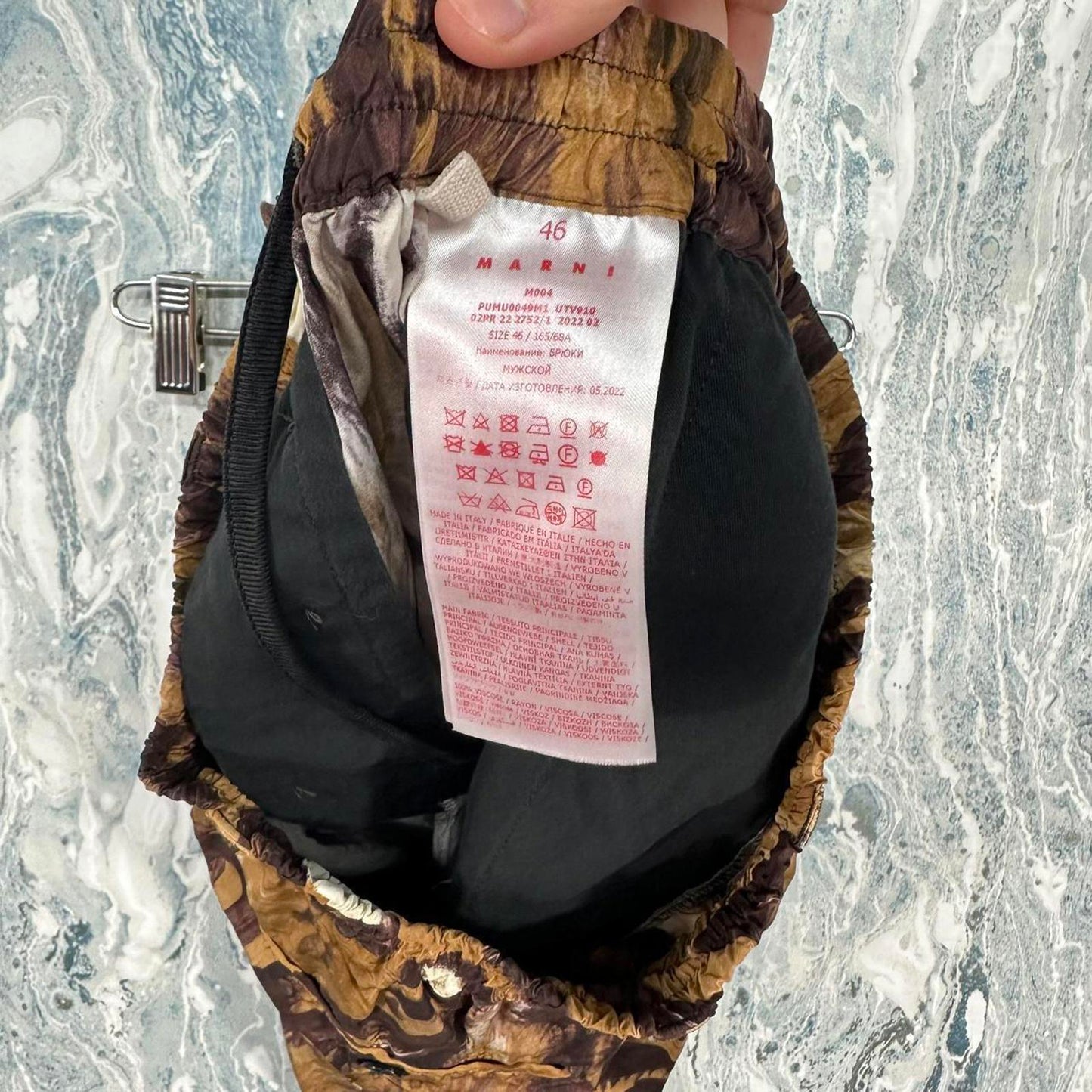 Marni Designer Leopard Print Swim Shorts (46)