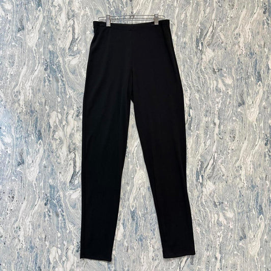 Minimalist basic black pencil legging pants (S)