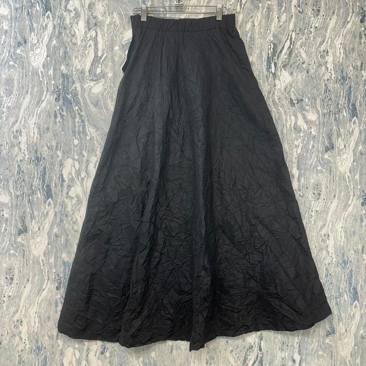 Gershon Bram Minimalist Black Maxi Skirt (S)