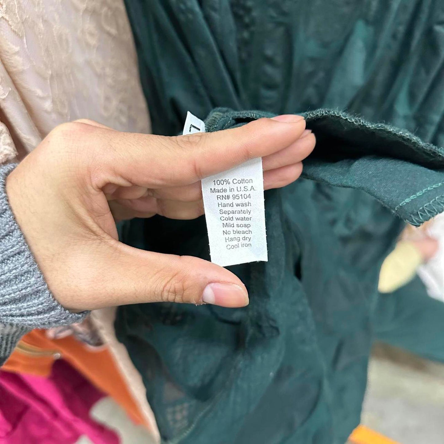 Bodil Minimalist Dark Green Sleeveless Textured Maxi Dress (L)