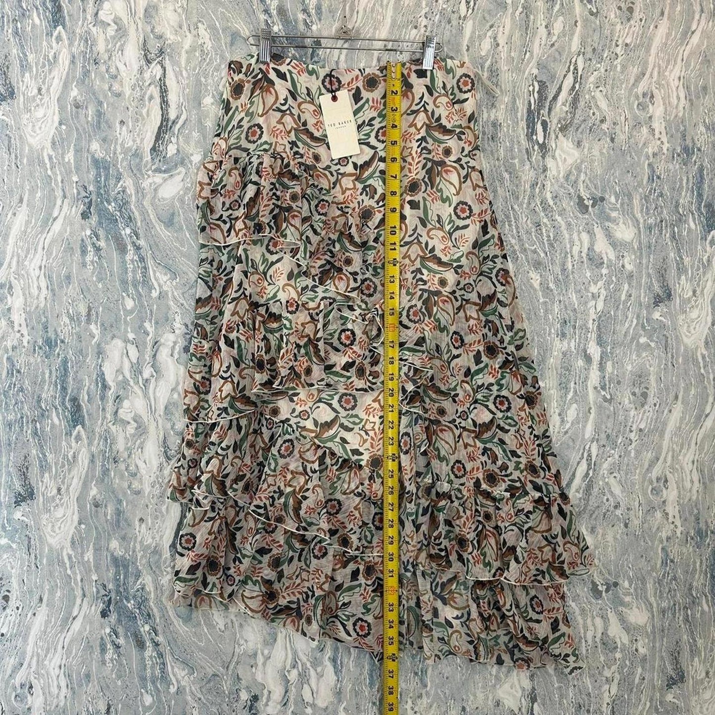 TED BAKER Bohemian Ruffle Tiered Maxiskirt (3)