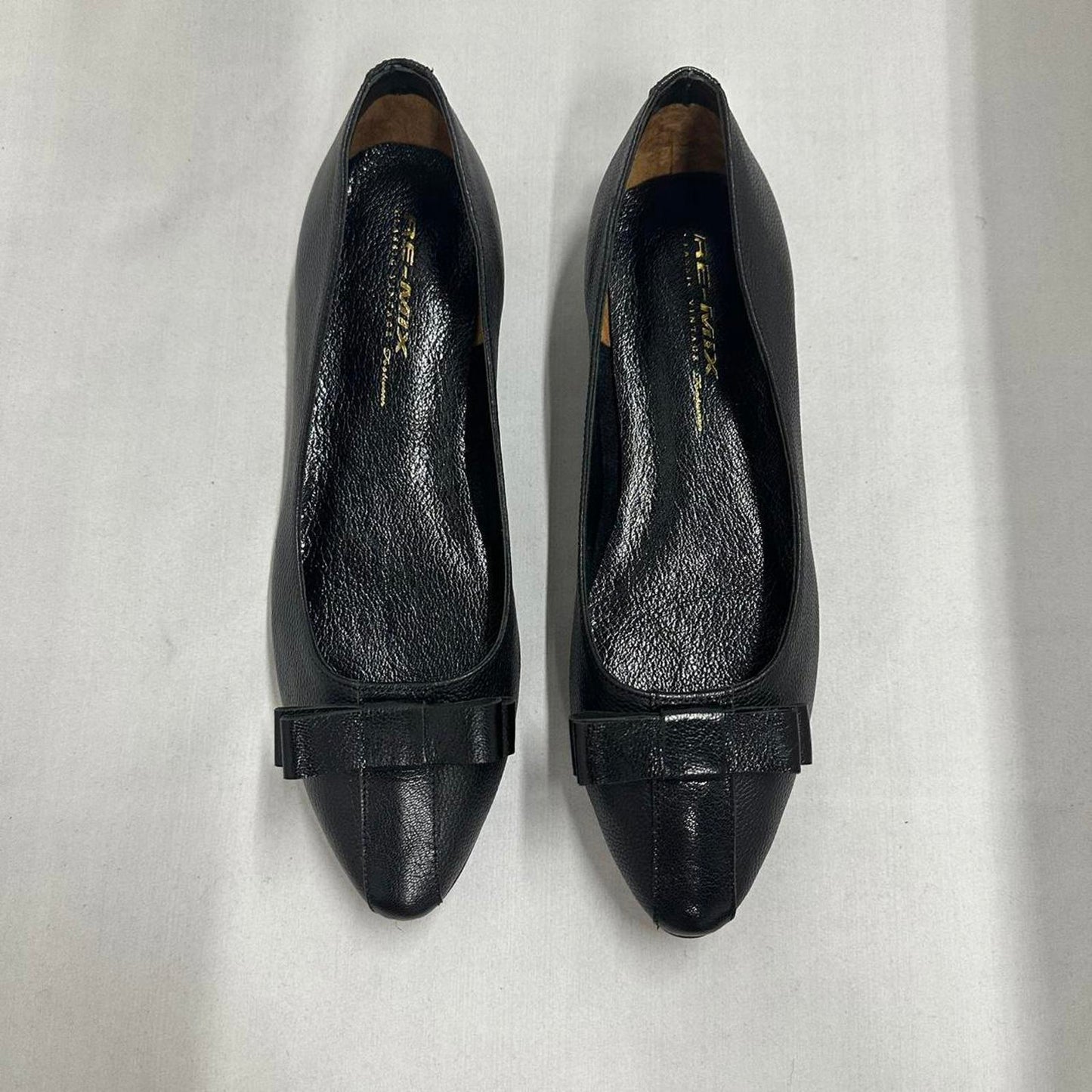 Designer Leather Bow Ballet Flats (9)