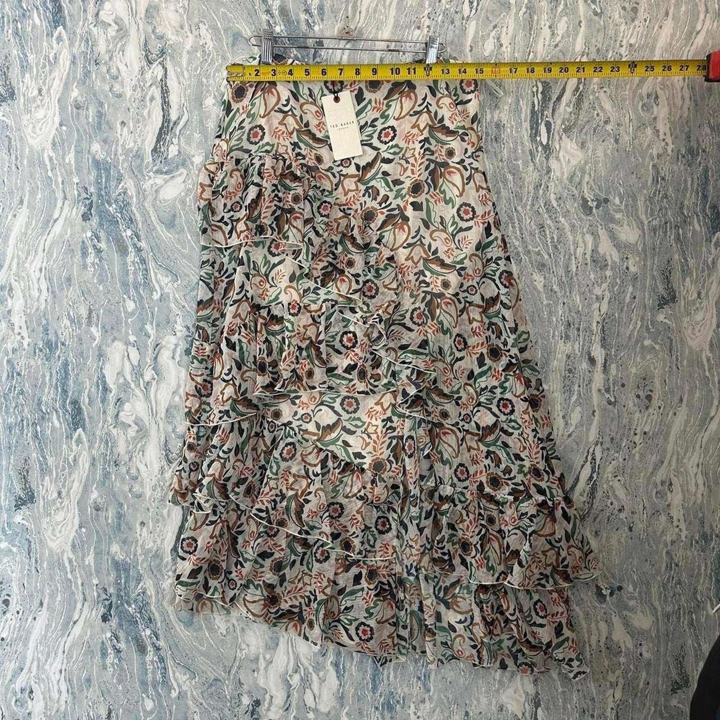 TED BAKER Bohemian Ruffle Tiered Maxiskirt (3)