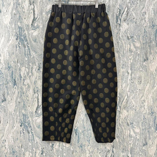 Retro indie black polka dot pants (2)