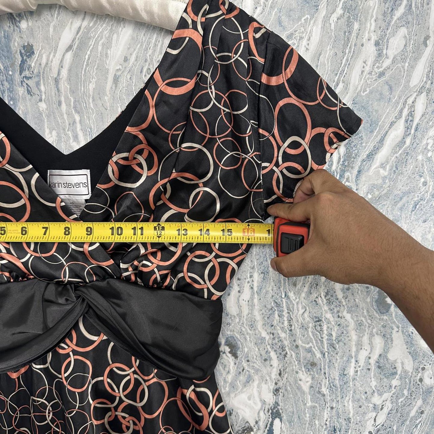 Vintage Boho Black and Copper Pattern Maxidress (10)