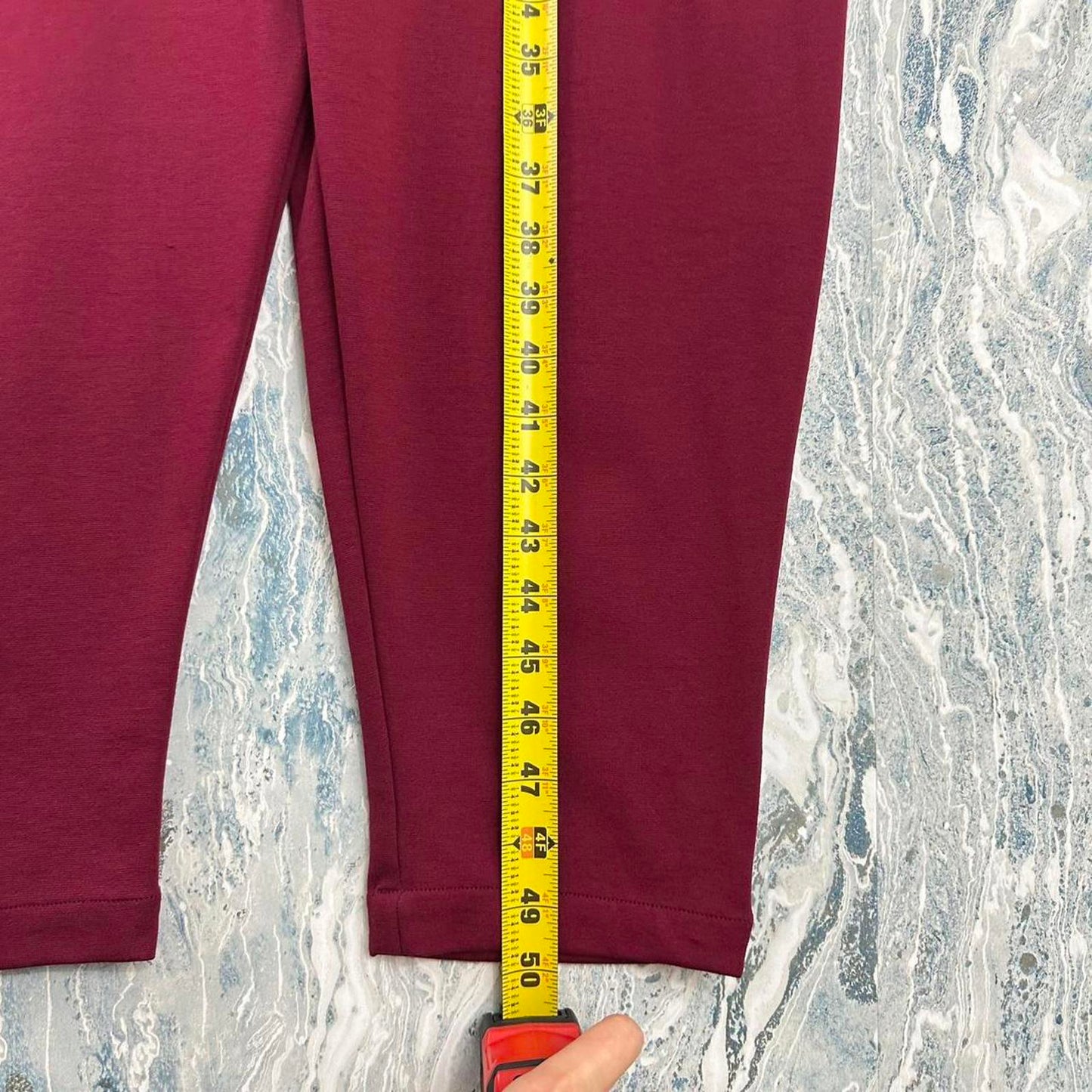Casual Maroon Sleeveless Jumpsuit (S/M)