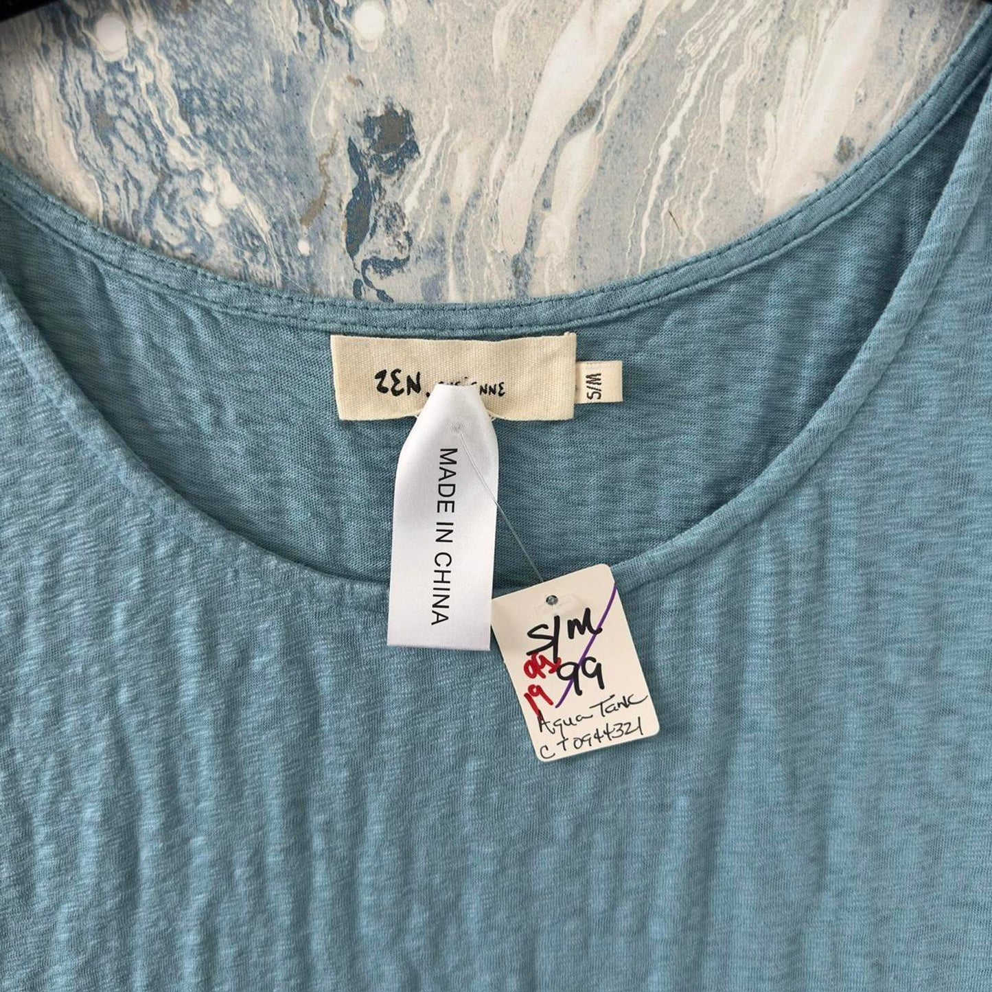 Casual Baby Blue Sleeveless Dress (S/M)