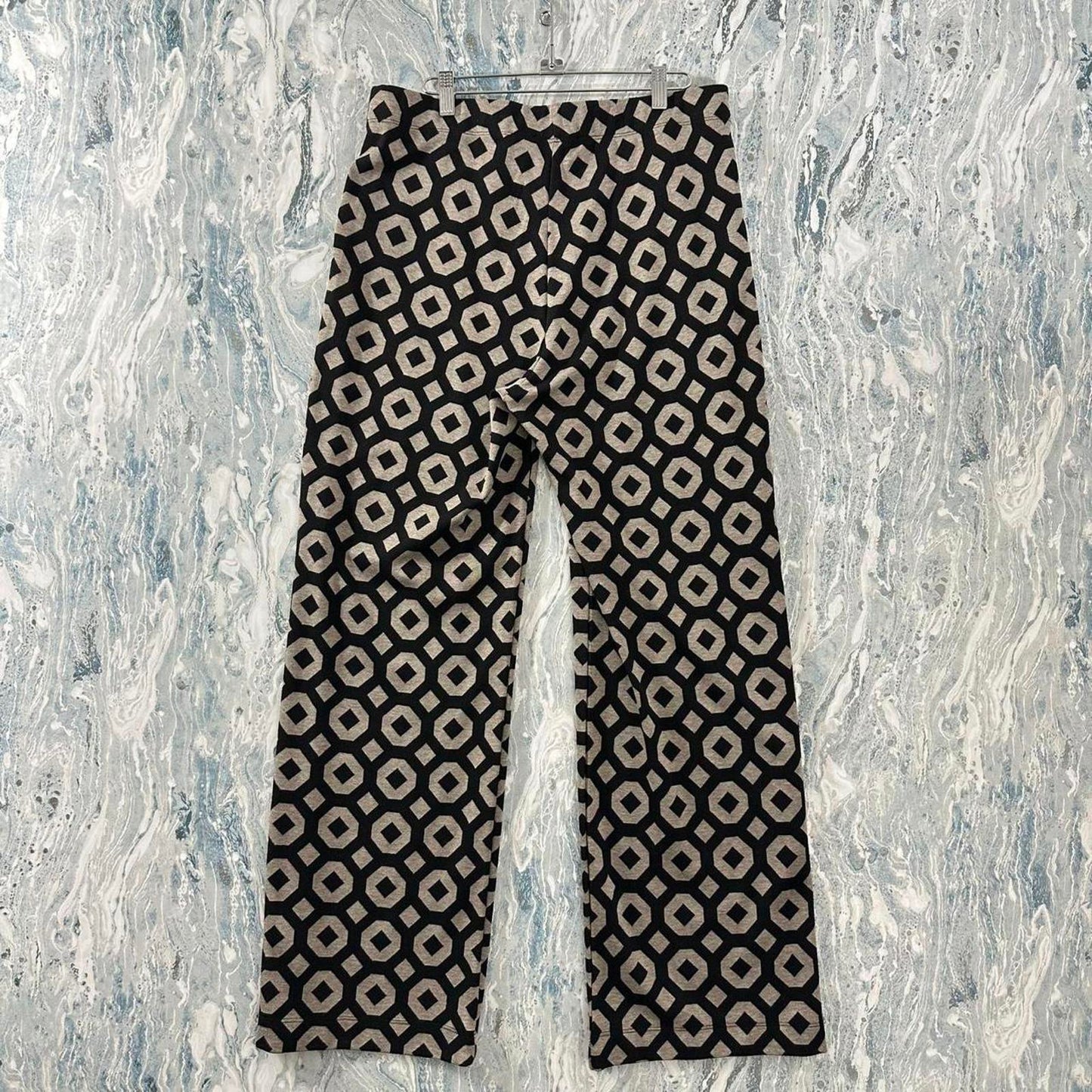Retro indie geometric polka dot pants (4)