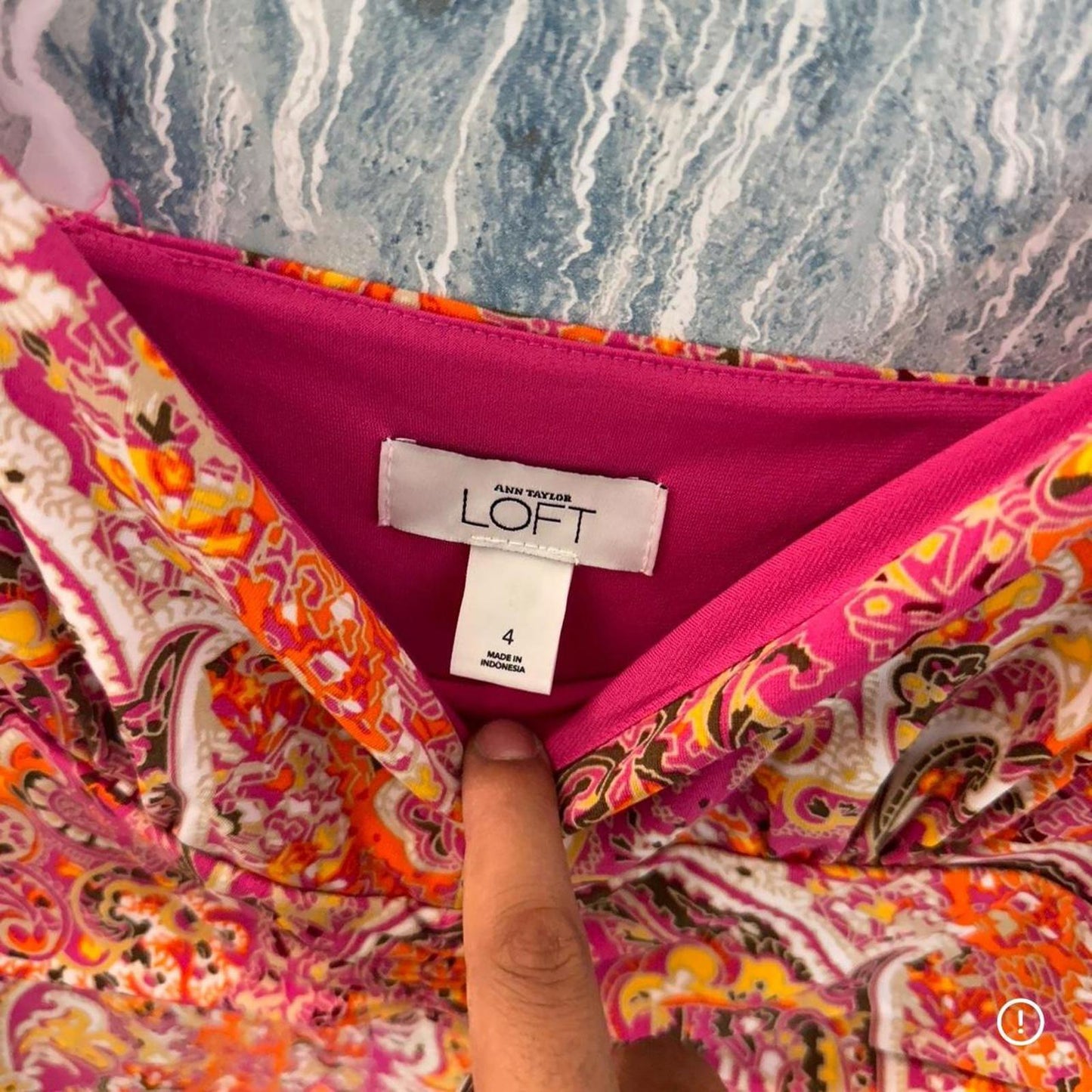 Y2K Fairy Paisley Pink & Orange Mini Dress (4)