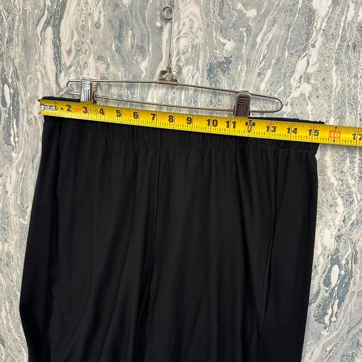 Minimalism black wide leg lounge pants (L)