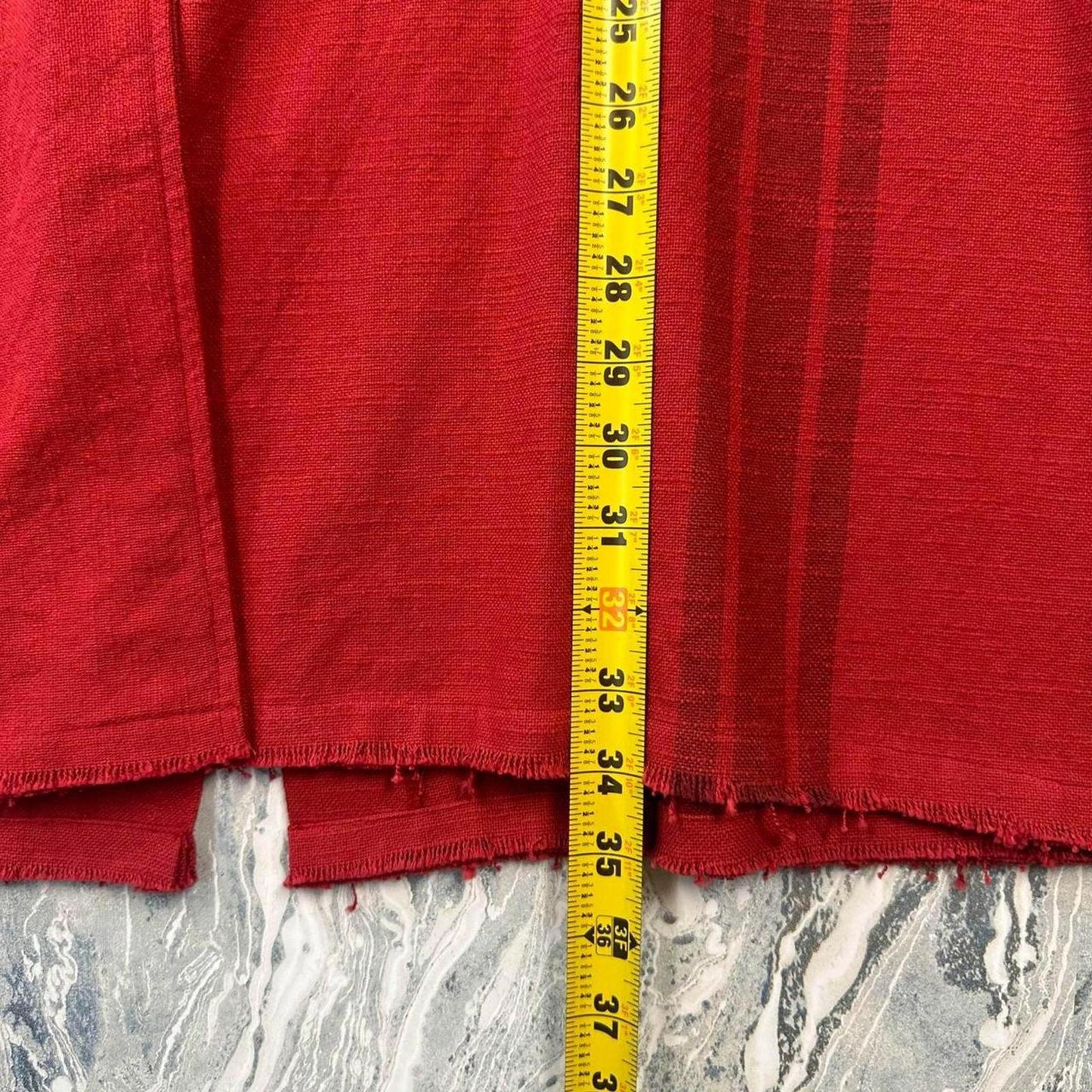 Red Sleeveless Button-Up Vest (2)