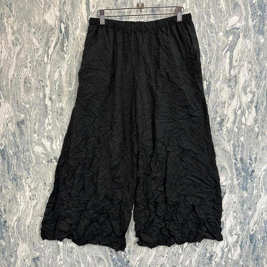 Minimalism Black Palazzo Pants (1)