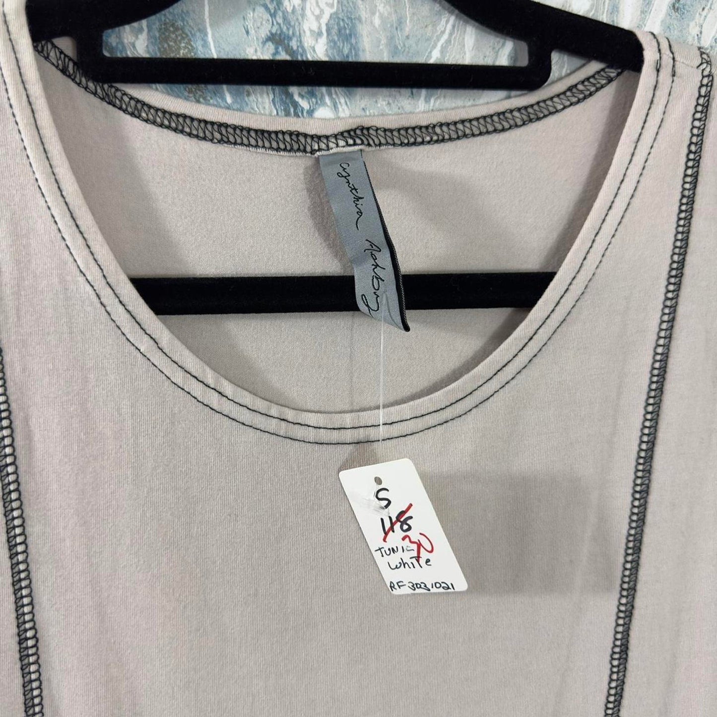 Designer Tan Sleeveless Tank Top (M)