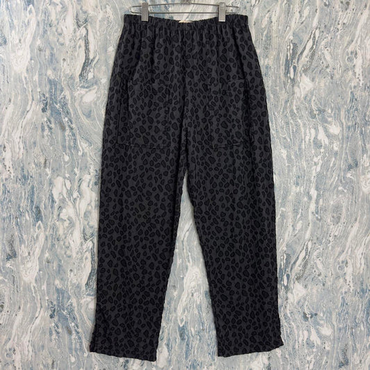 Vintage Styled Boho Black Patterned Trousers (M)