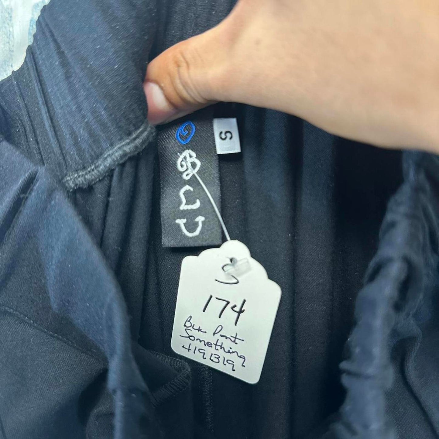 Minimalism black wide leg lounge pants (S)