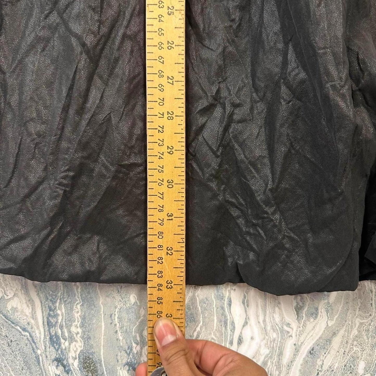 OZAI KU Designer Black Balloon Maxi Skirt (XL)