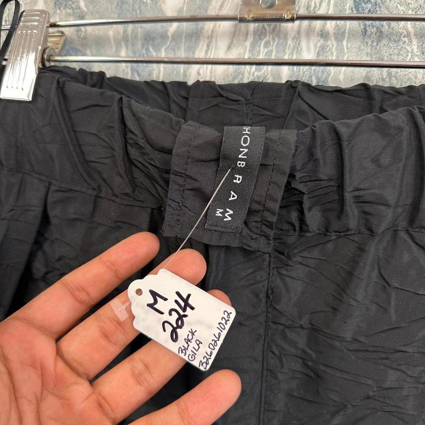 Designer Black Pants (M)