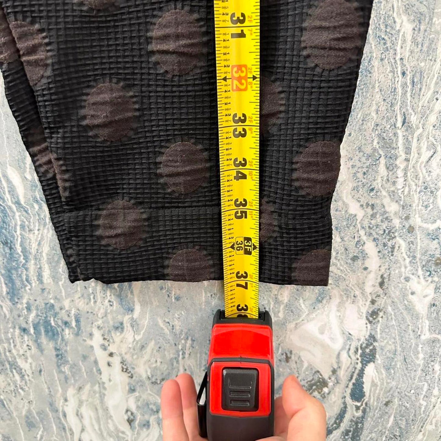 Retro indie black polka dot pants (2)