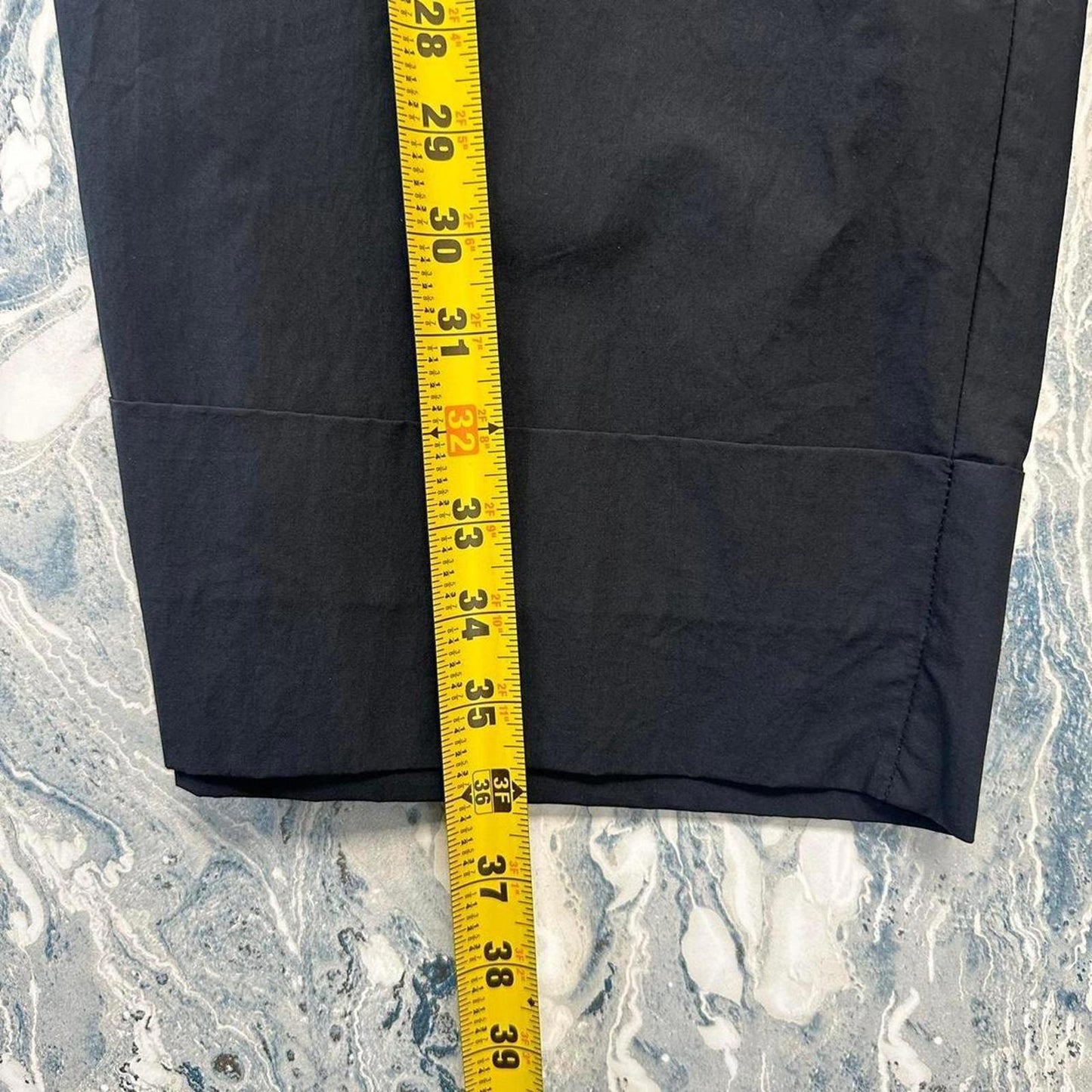 Designer Emma Black Wide Leg Elastic Waist Pants (0)