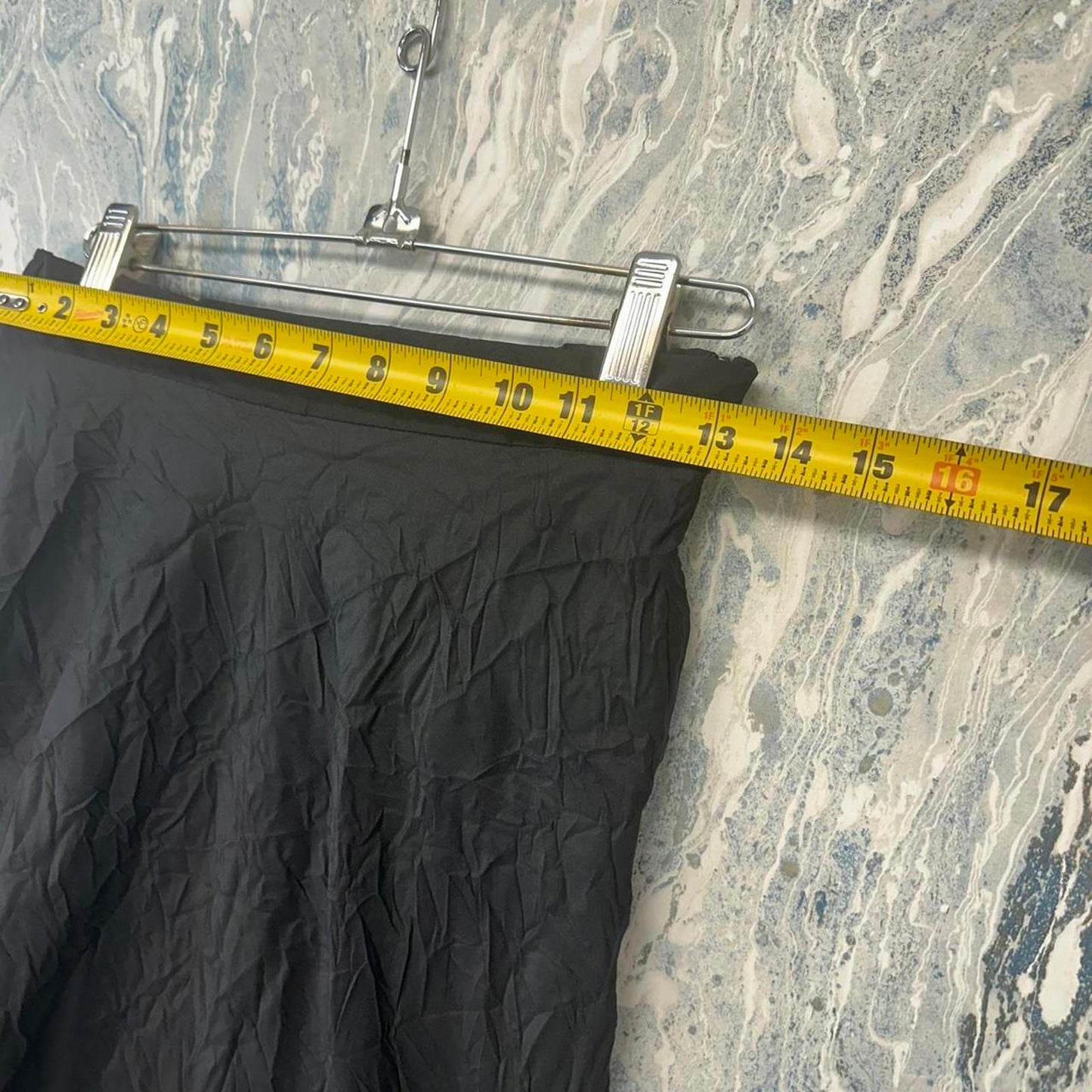 Gershon Bram Minimalist Black Maxi Skirt (S)