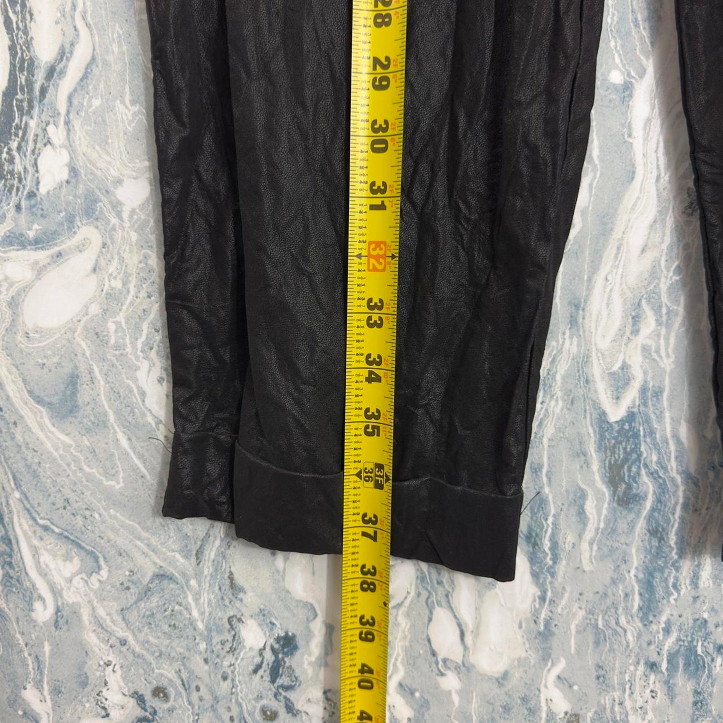 Contemporary Black Textured Trousers (S)