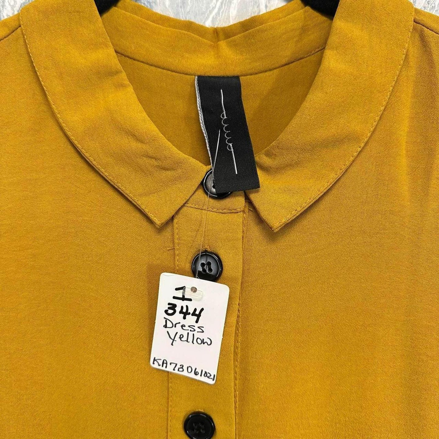 Mustard Long Sleeve Dress (One Size)