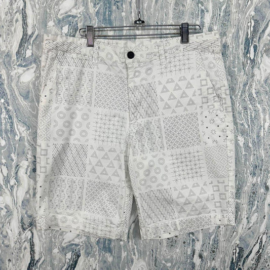 Armani Exchange Geometric Print White Shorts (34)