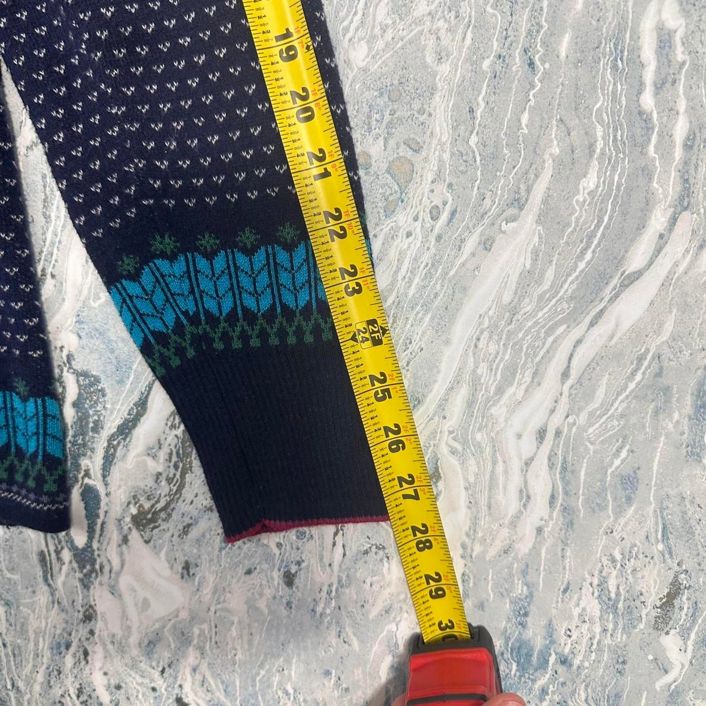 Eddie Bauer Navy Blue Half-Zip Knit Sweater (XXL)