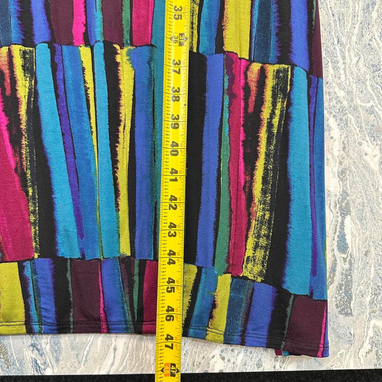 Multicolor Striped Long Sleeve Dress (M)