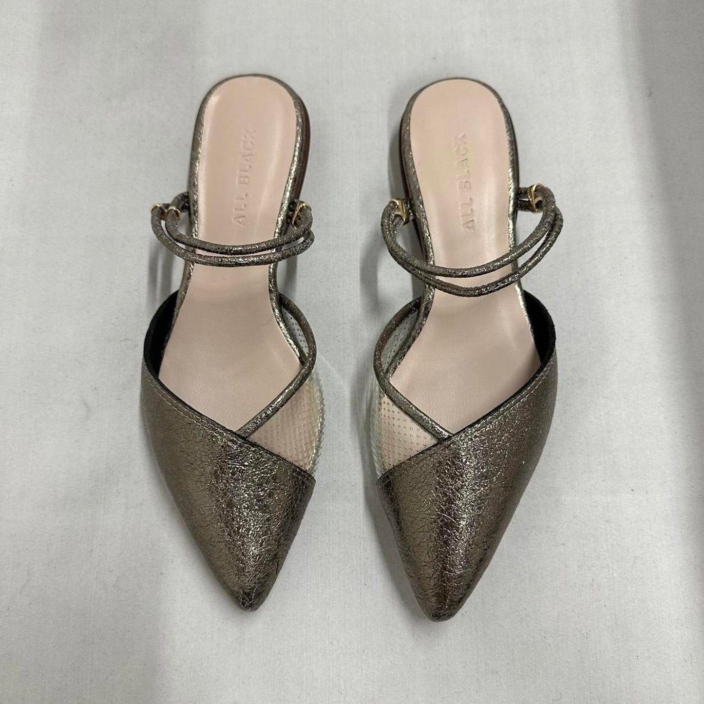 Elegant Metallic Pointed Flats (38)