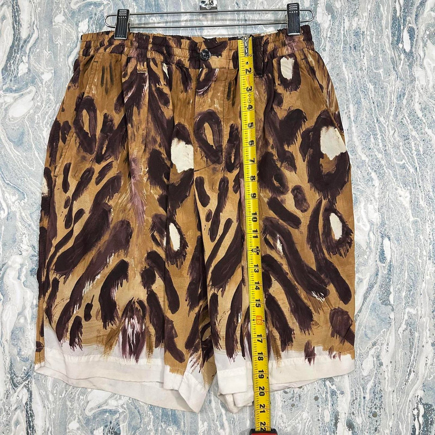 Marni Designer Leopard Print Swim Shorts (46)