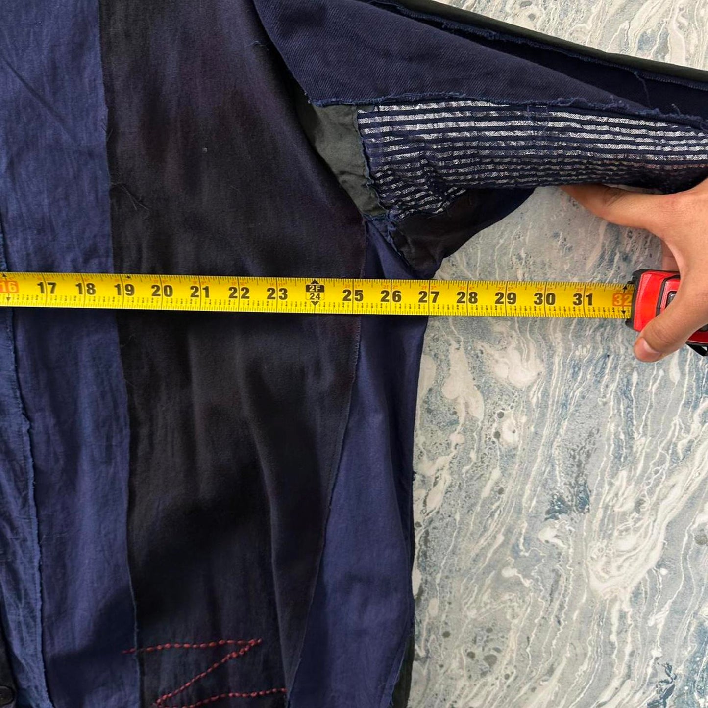 Boho Patchwork Button-Up Tunic Shirt Dress (S/M)