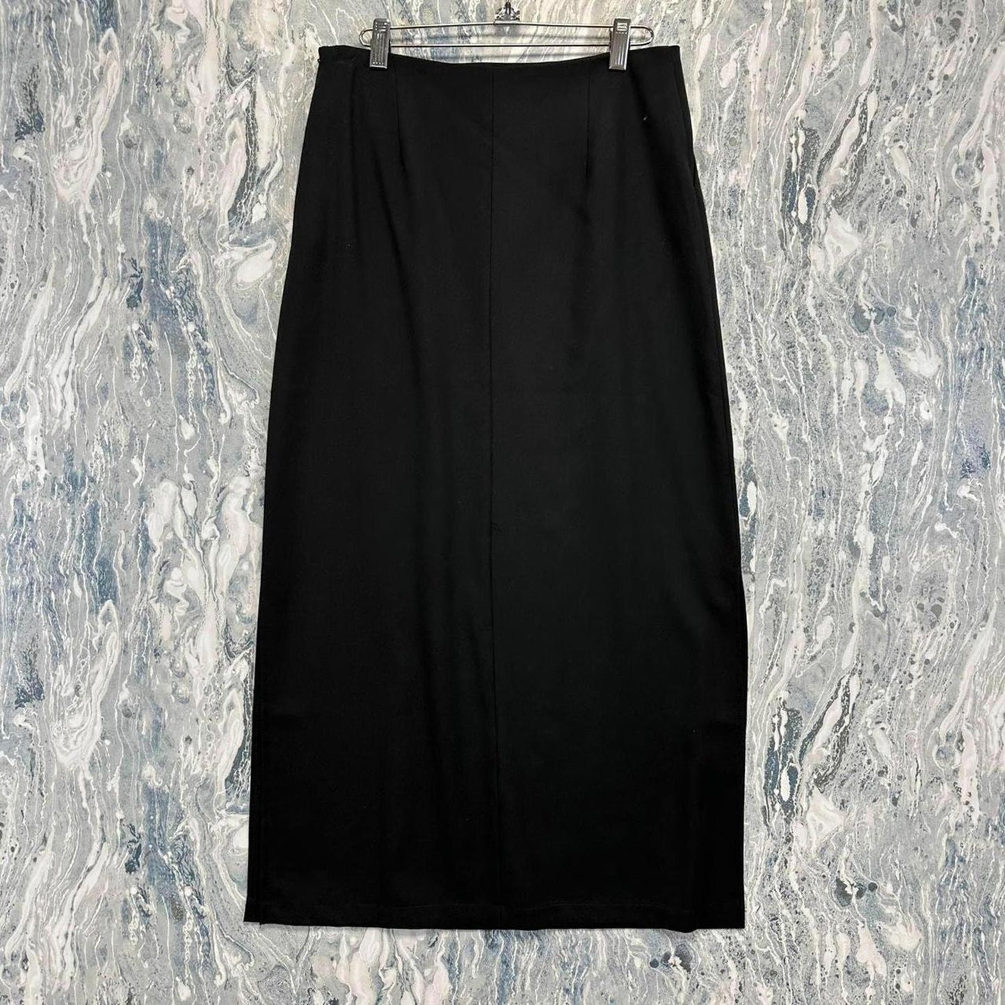 Black Midi Pencil Skirt (M)