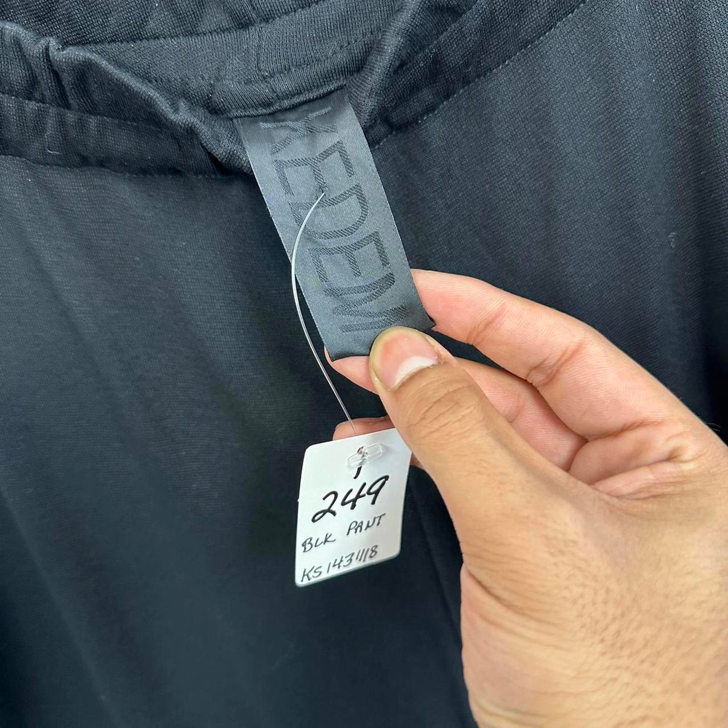 Minimalism black wide leg lounge pants (1)