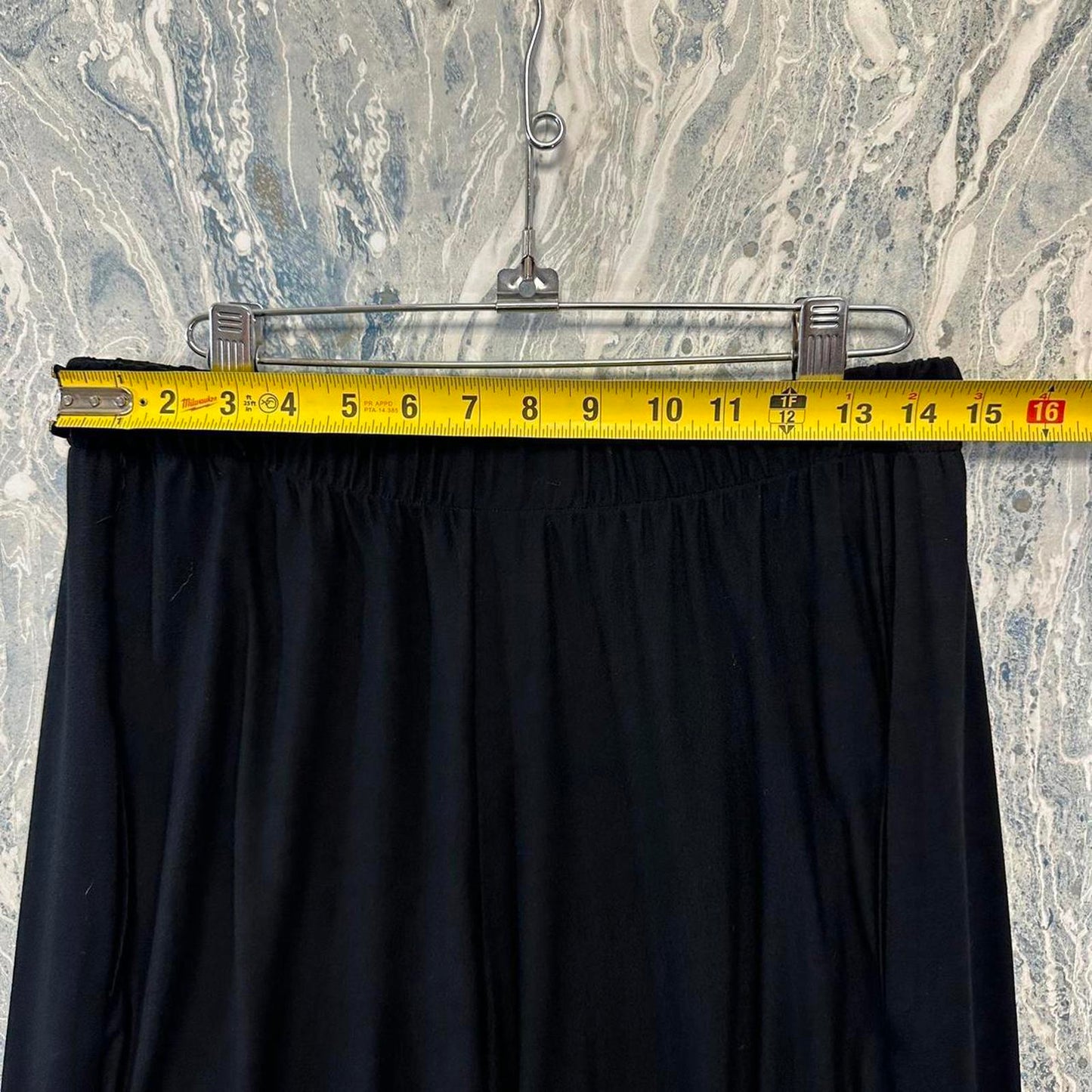 Minimalism black wide leg lounge pants (M)