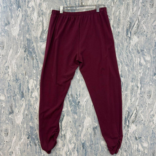 Designer Burgundy Synched Leggings (L)