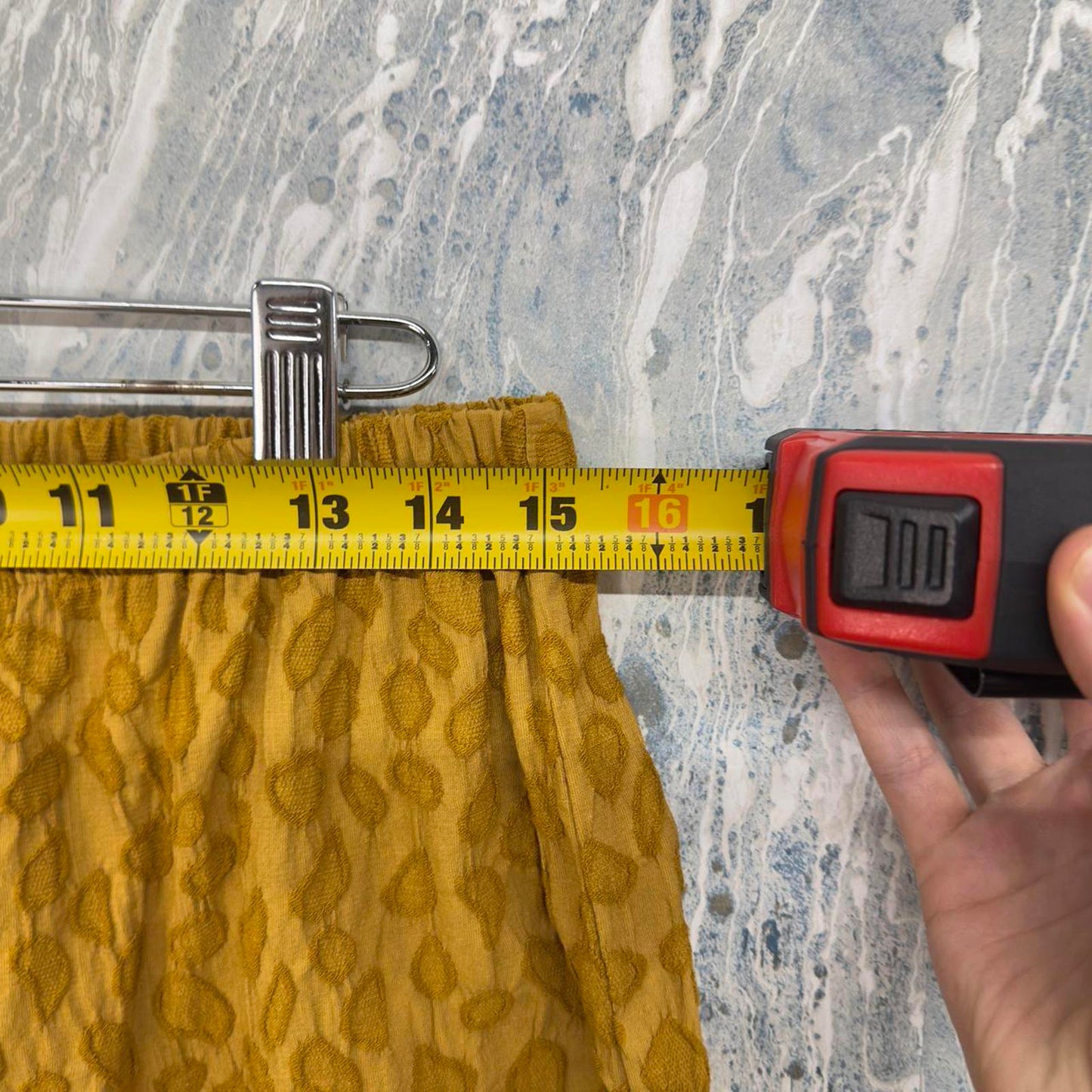 Mustard Yellow Leopard Print Pants (M)