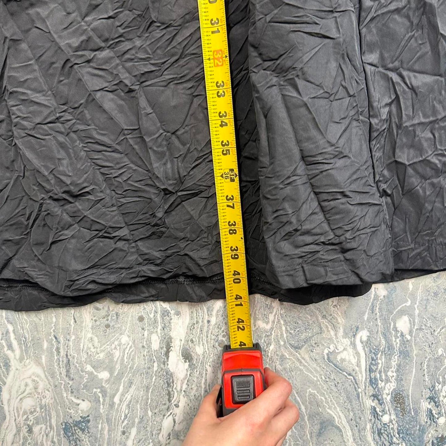 GERSHON BRAM Minimalist Black A-Line Designer Maxiskirt (S)