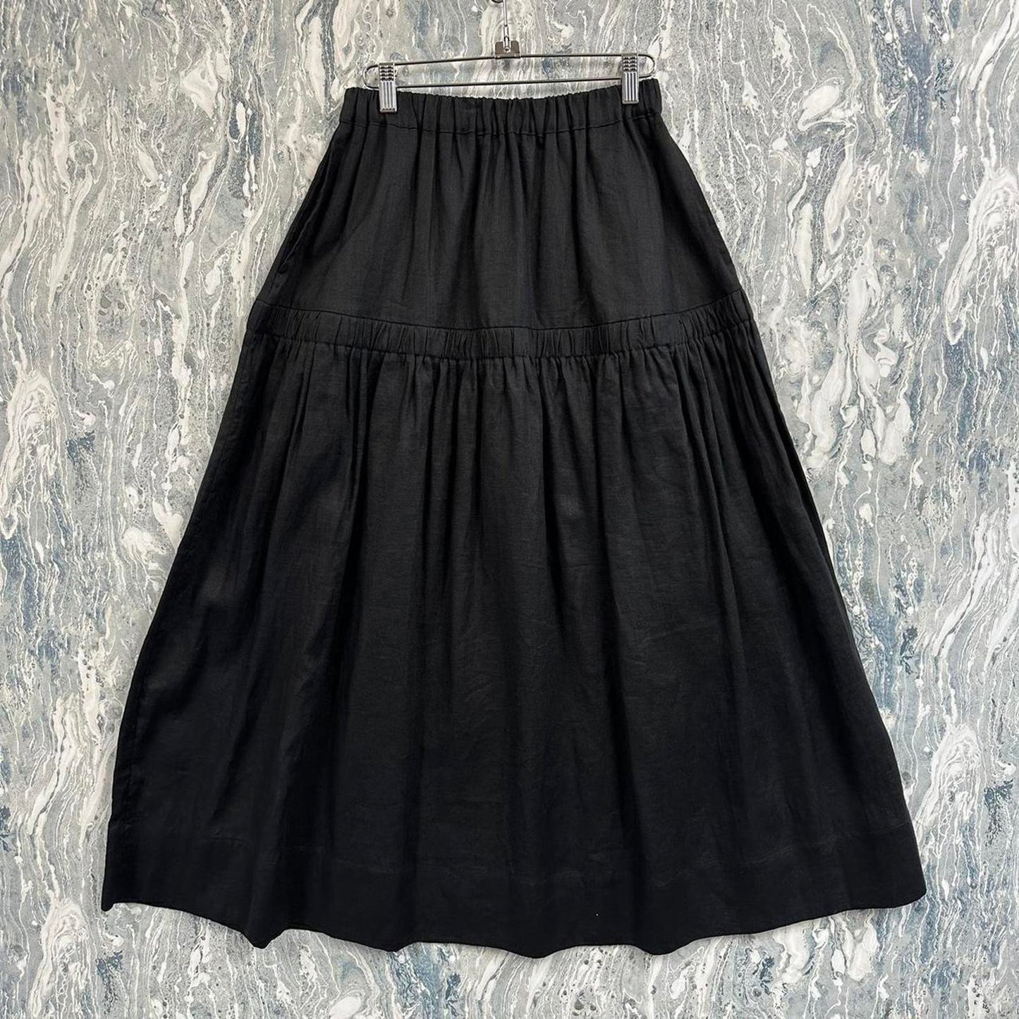 Minimalism Designer Black Maxiskirt (1)