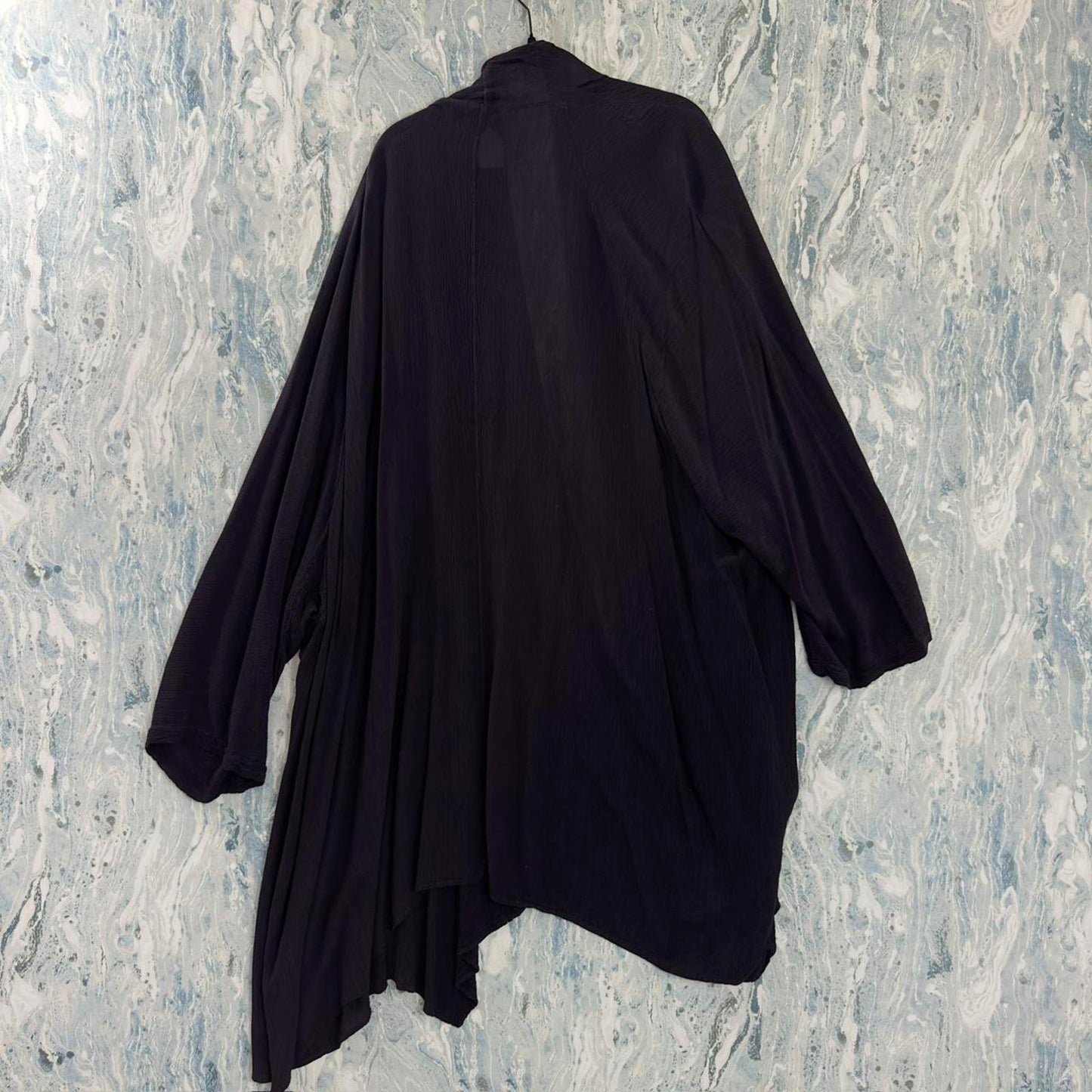 Designer Goth Purple Draped Cardigan (XL)