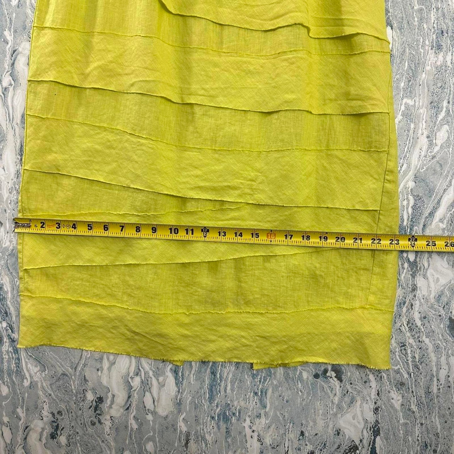 Designer Boho Lemonade Tiered Maxi Skirt (S)
