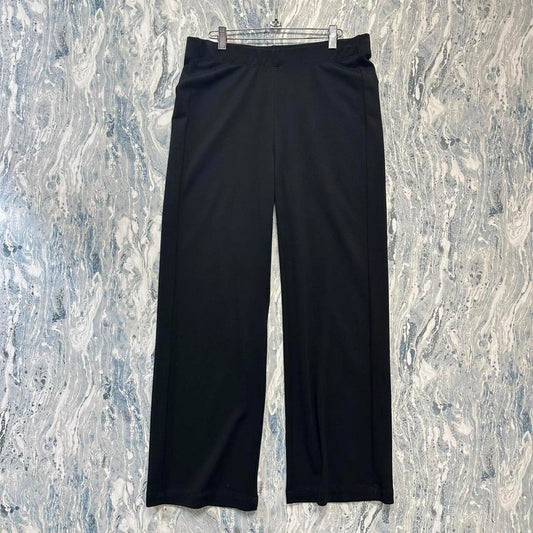 Minimalist basic black straight cut legging pants (4)