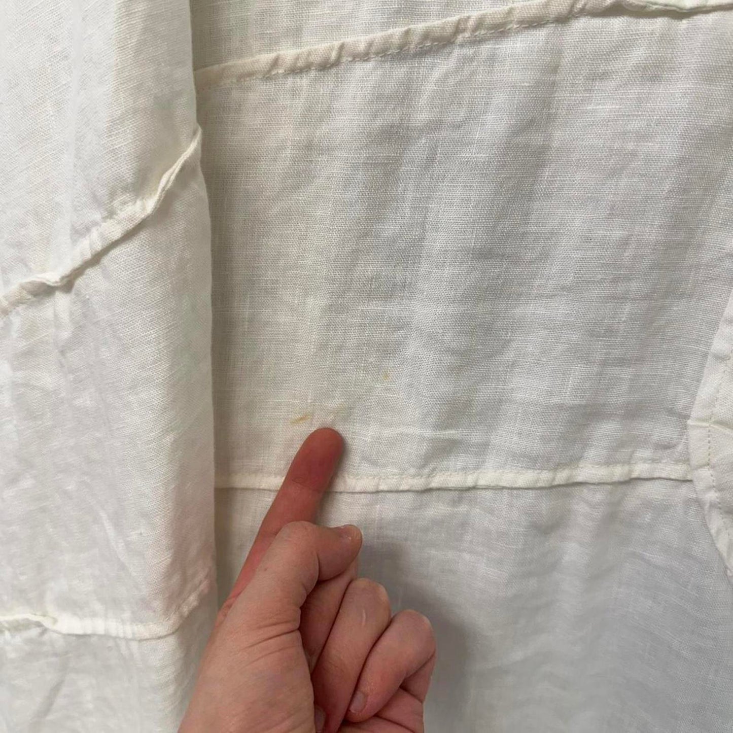 Bodil Boho White Sleeveless Pocket Tank Dress (M)