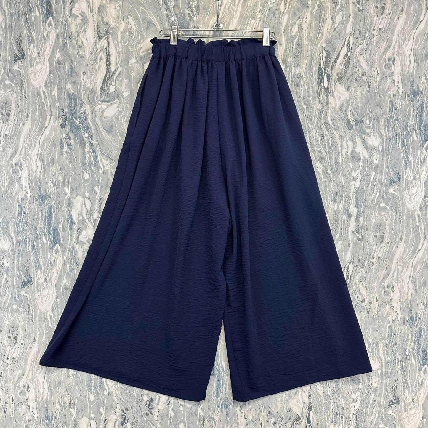 Wide-Leg Navy Culottes (1)