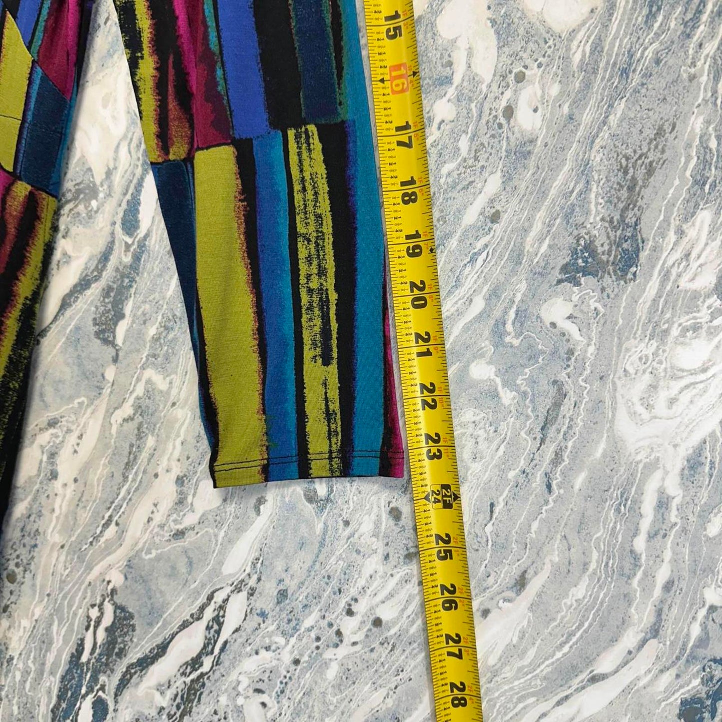 Multicolor Striped Long Sleeve Dress (M)