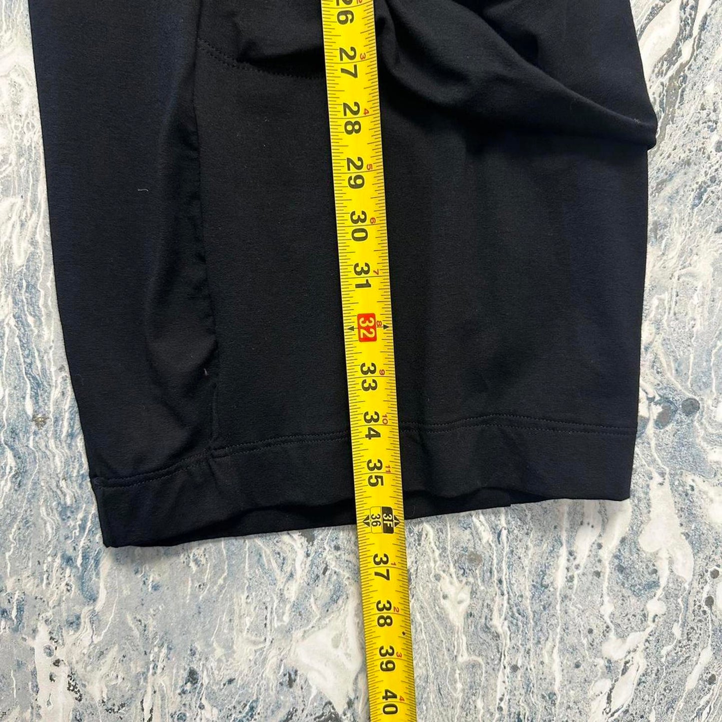 Minimalism black wide leg lounge pants (S)