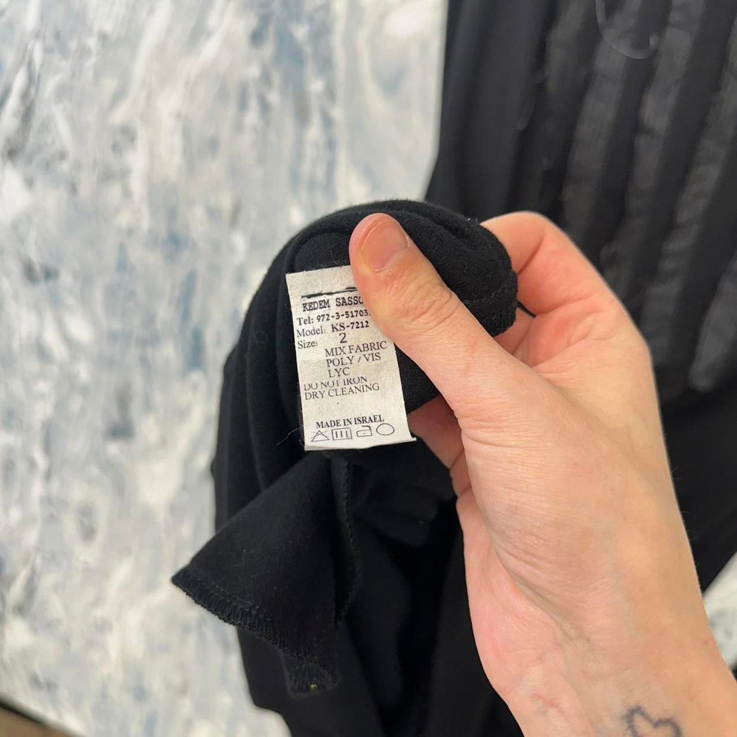 KEDEM Edgy Black Long Sleeve Dress (2)